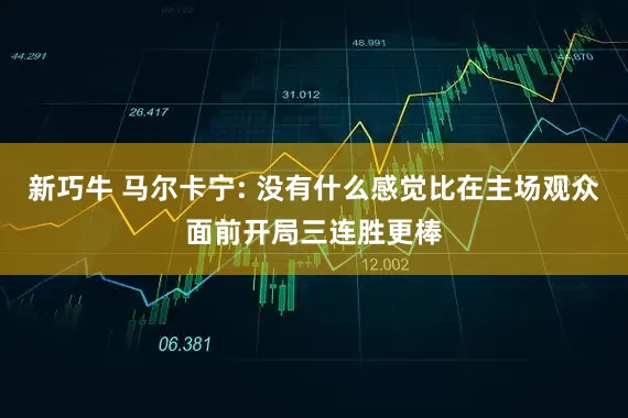 新巧牛 马尔卡宁: 没有什么感觉比在主场观众面前开局三连胜更棒